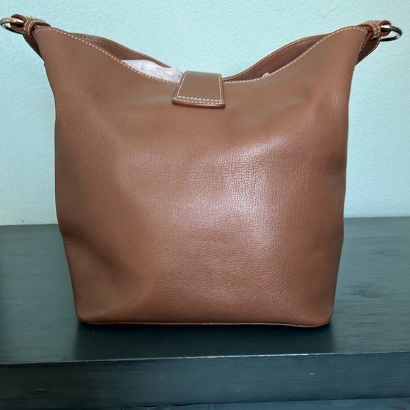 Dooney & Bourke Taupe Pebblle Leather Purse - Picture 5 of 16